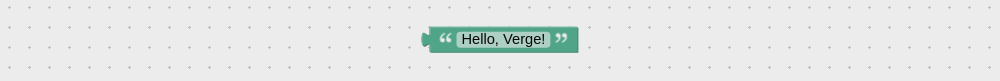 Visual programming block to create text value