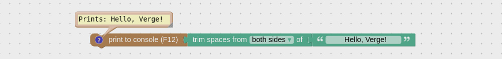Trimming text example