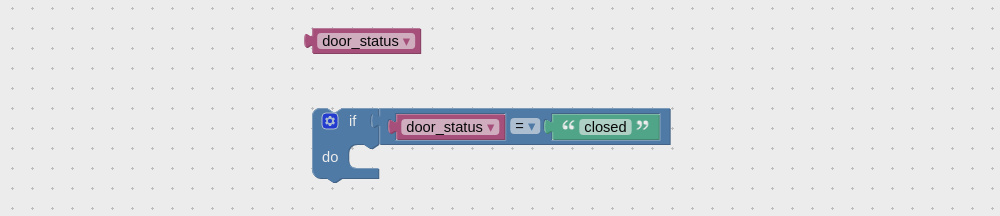 Get variable in visual programming editor