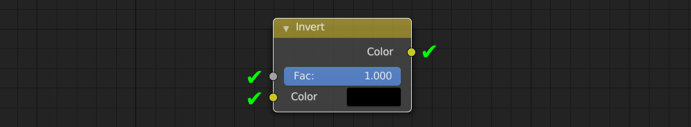 Blender Invert node