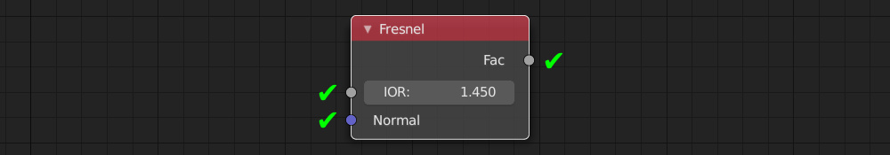 Blender Fresnel node