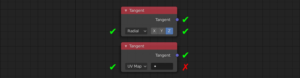 Blender Tangent node