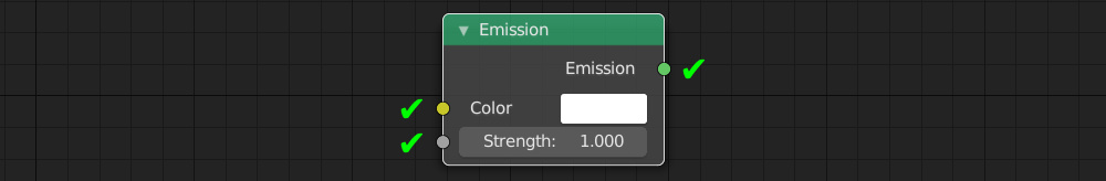 Blender Emission node