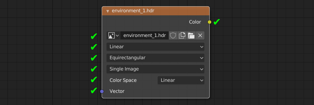 Blender Environment Texture node