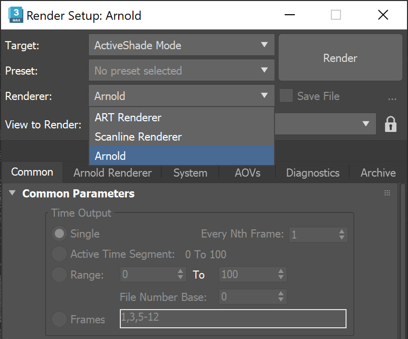 Enable ActiveShade mode