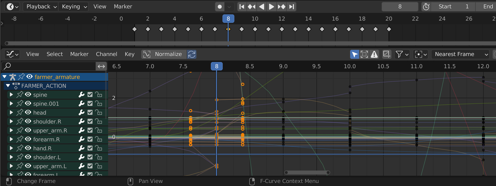 Creating animation for interactive rendering