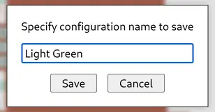 Save dialog look