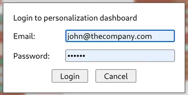 Login dialog look