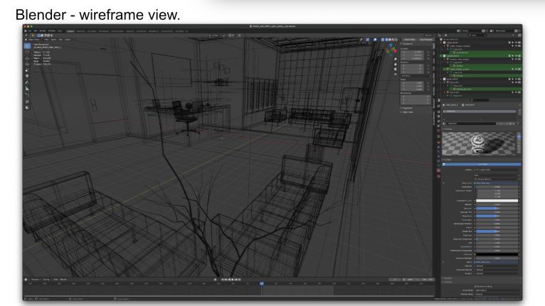 Blender wireframe