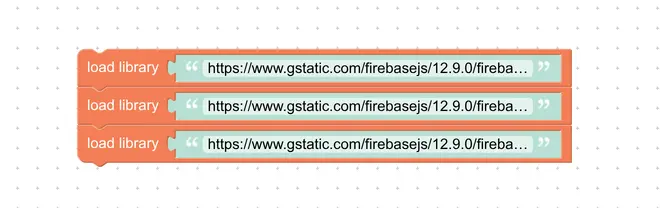 Loading firebase modules