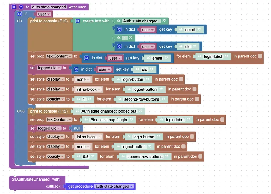 Puzzles to handle Firebase auth state change