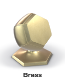 Brass Blender material WebGL preview