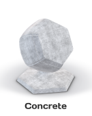 Concrete Blender material WebGL preview