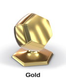 Gold Blender material WebGL preview