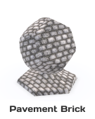 Pavement Brick Blender material WebGL preview