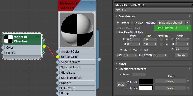 3ds Max multiple UV through Map Channel 