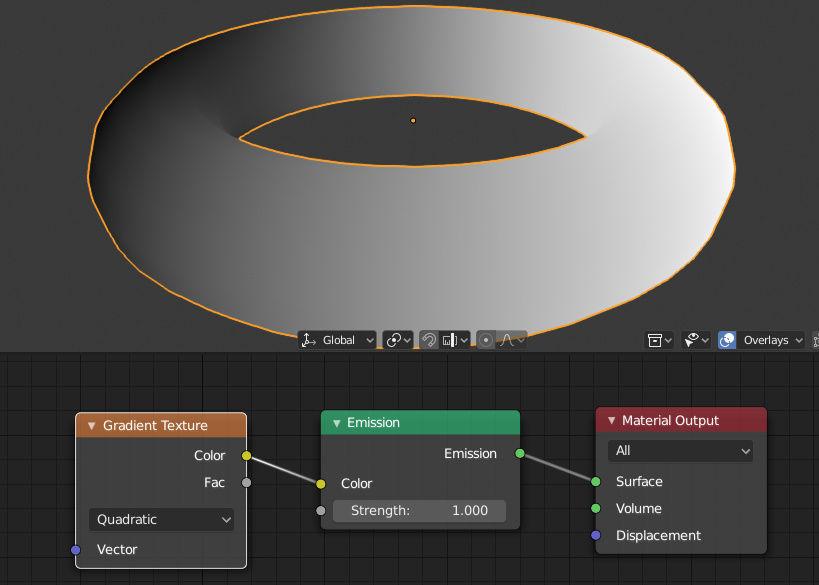 Gradient Texture EEVEE/Cycles node usage example.