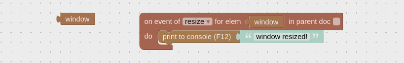 Window HTML puzzle used to handle resize window event.