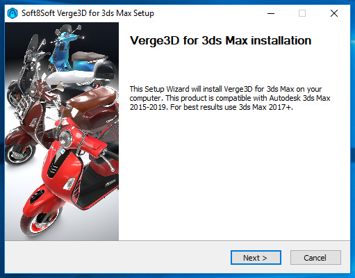 Verge3D for 3ds Max installer