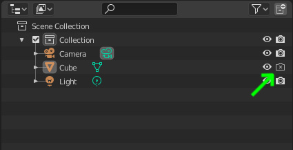 Blender 2.8: disable render for objects or collections