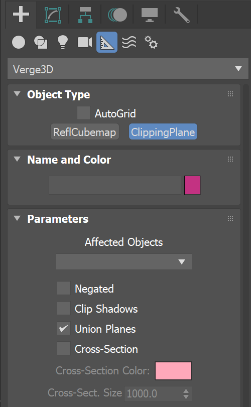 adding Clipping Planes in Verge3D for 3ds Max