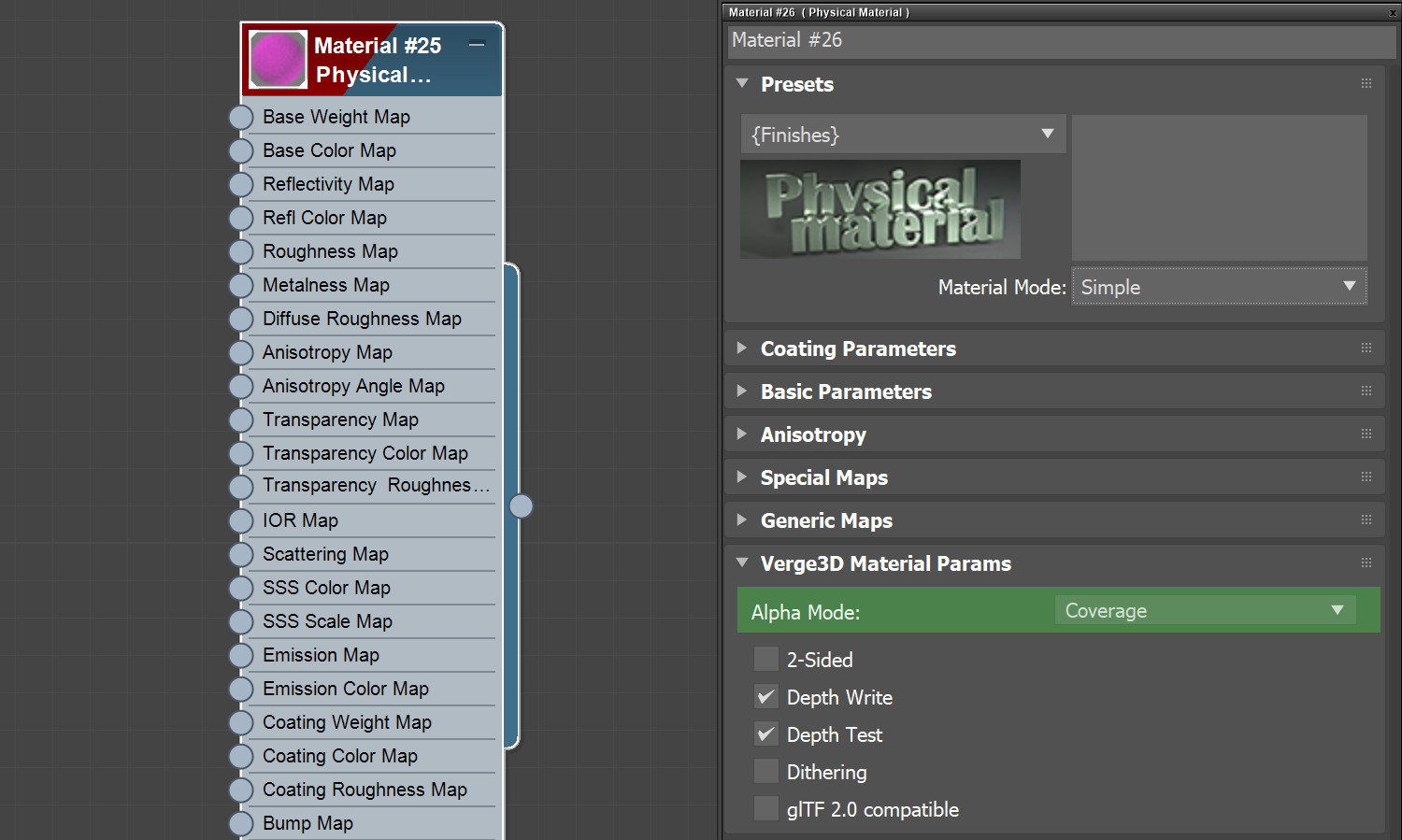 3ds max settings for coverage alpha mode