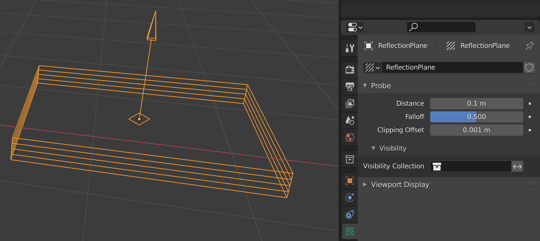 Blender settings for Reflection Plane light probes