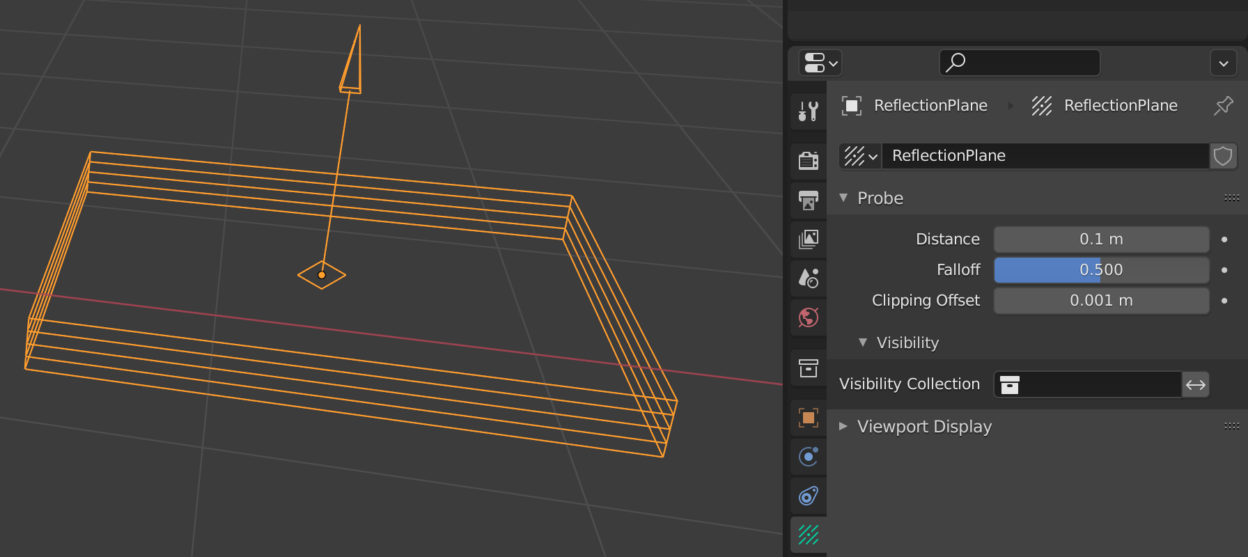 Blender settings for Reflection Plane light probes 