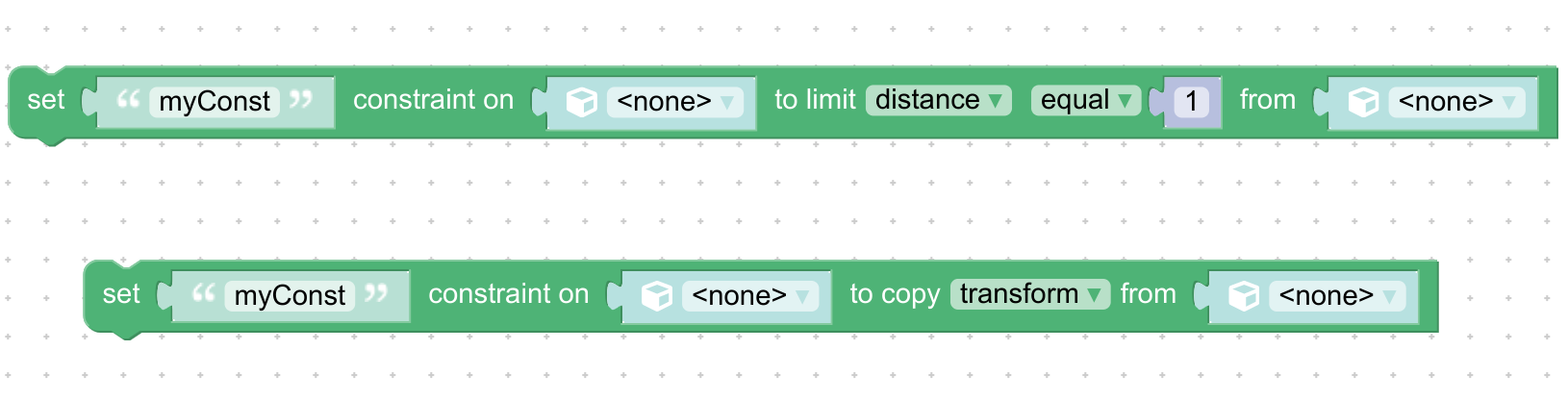 limit constraint and copy constraint puzzles