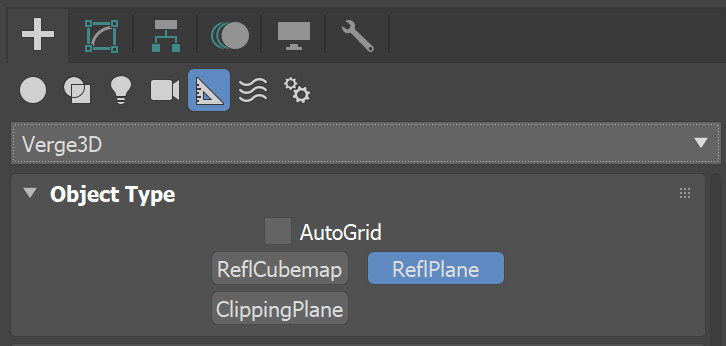 button for adding V3DReflectionPlane