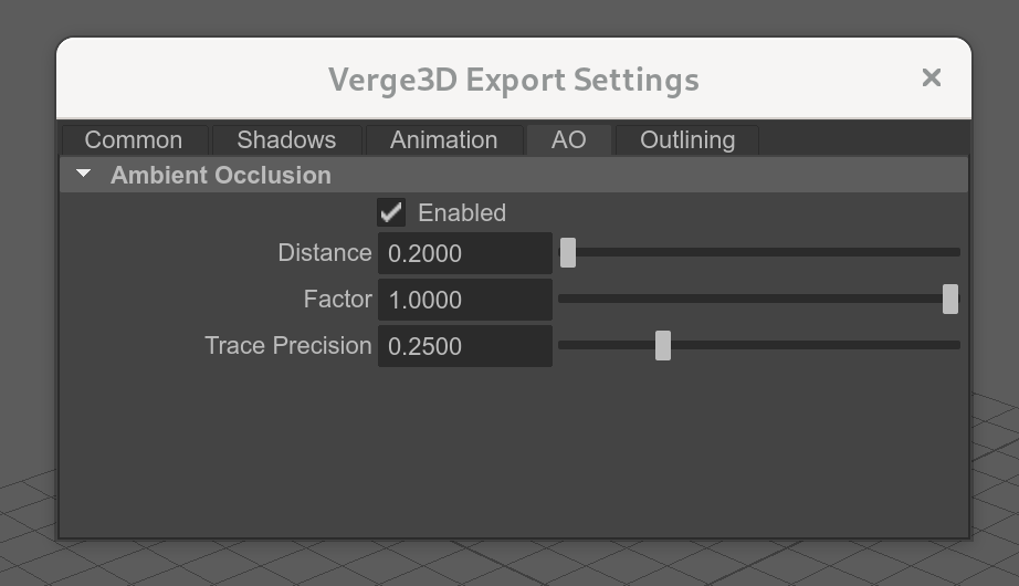 Maya - ambient occlusion settings