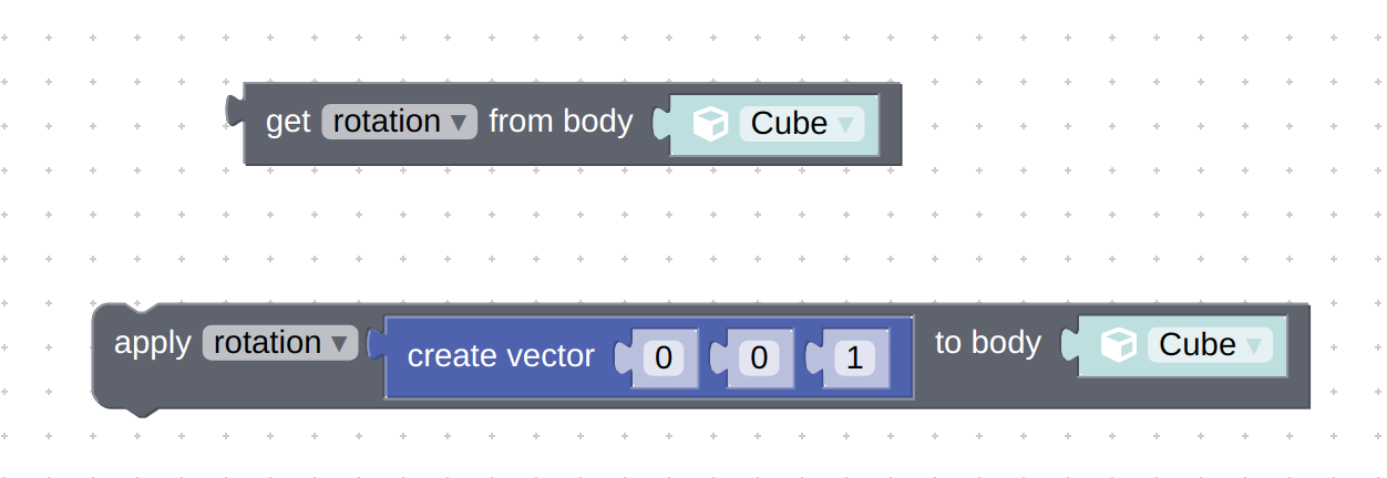 physics puzzles: get param and set param - with rotation option