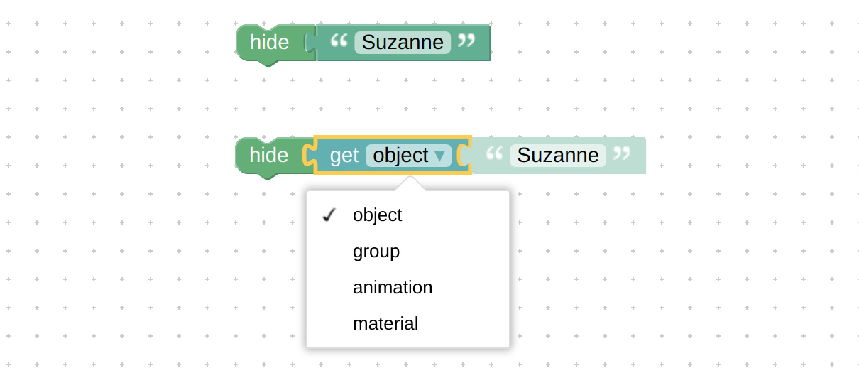 usage of Verge3D puzzle get by name