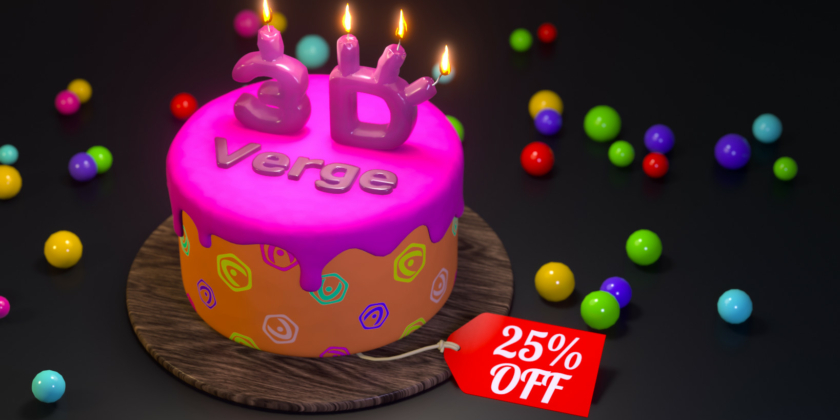 Verge3D turned 4! Black Friday 2021