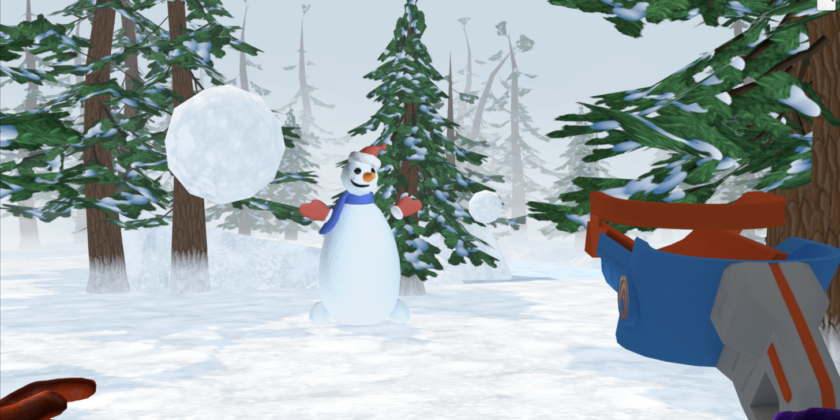 Happy New Year! Snowballs VR