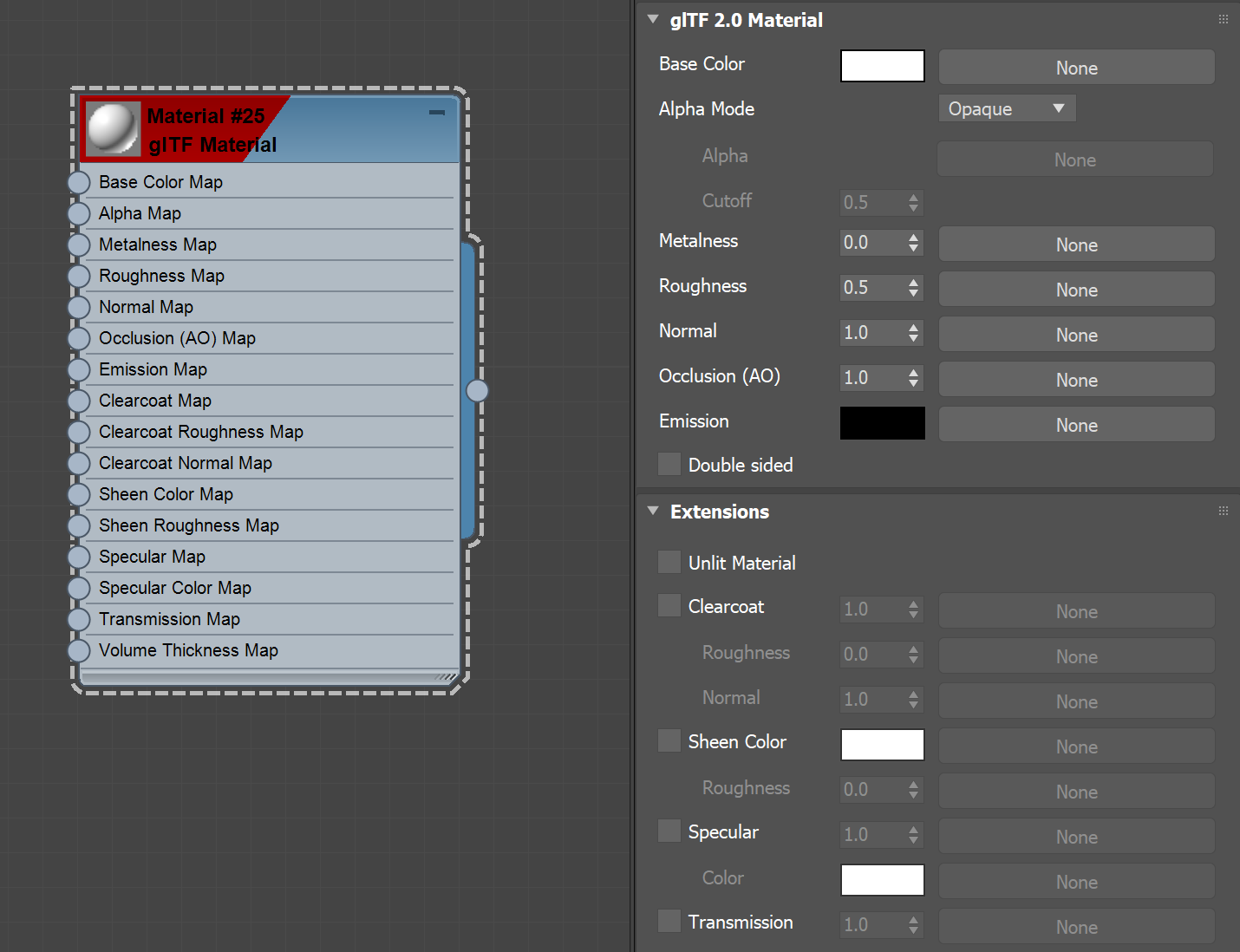 3ds Max - glTF material