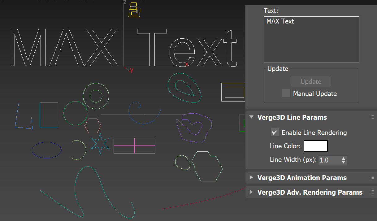 Line render in 3ds Max