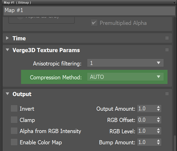Verge3D for 3ds Max - enable texture compression for individual images