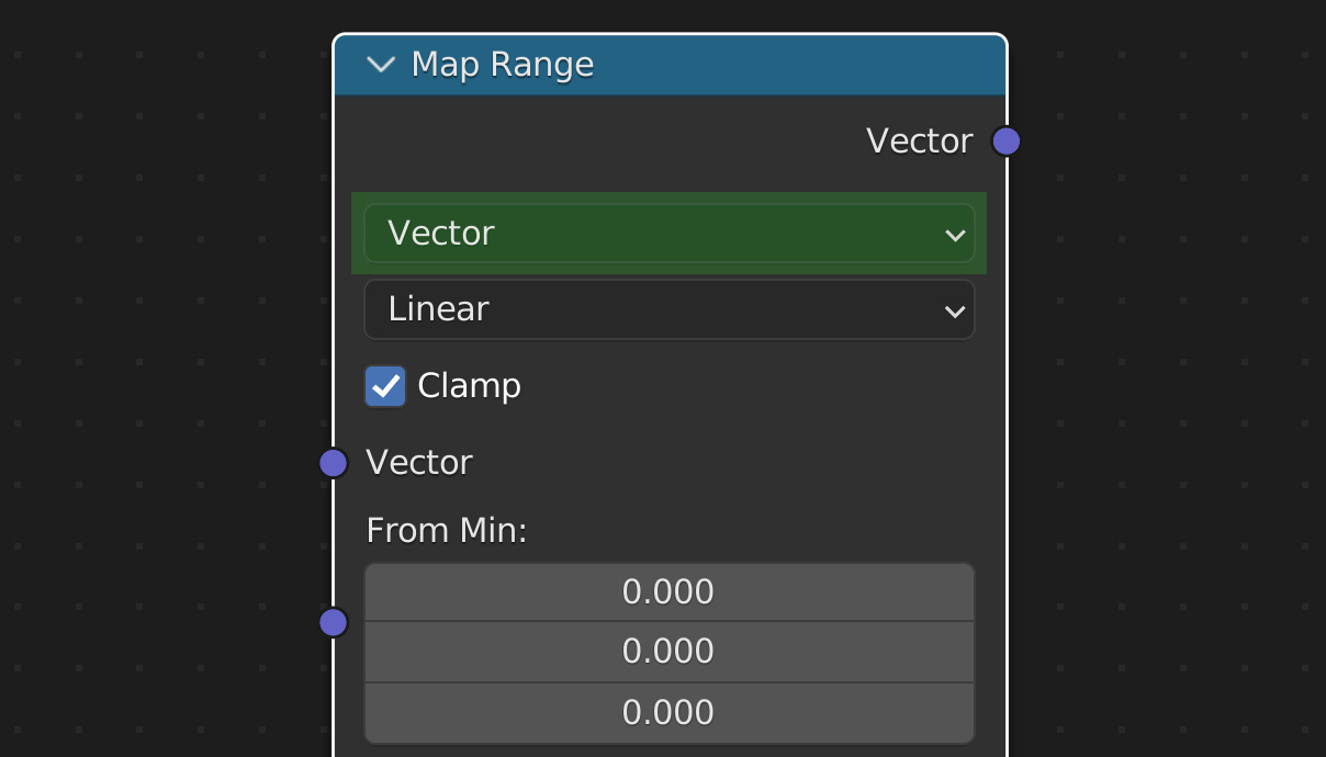 Blender - node Map Range