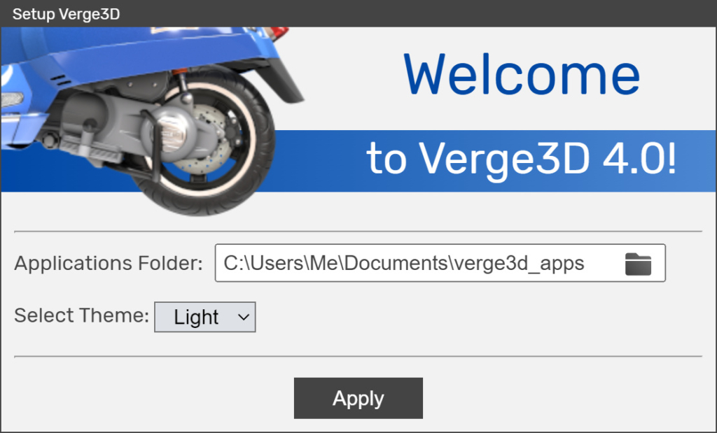 Verge3D - selecting user folder in splash screen