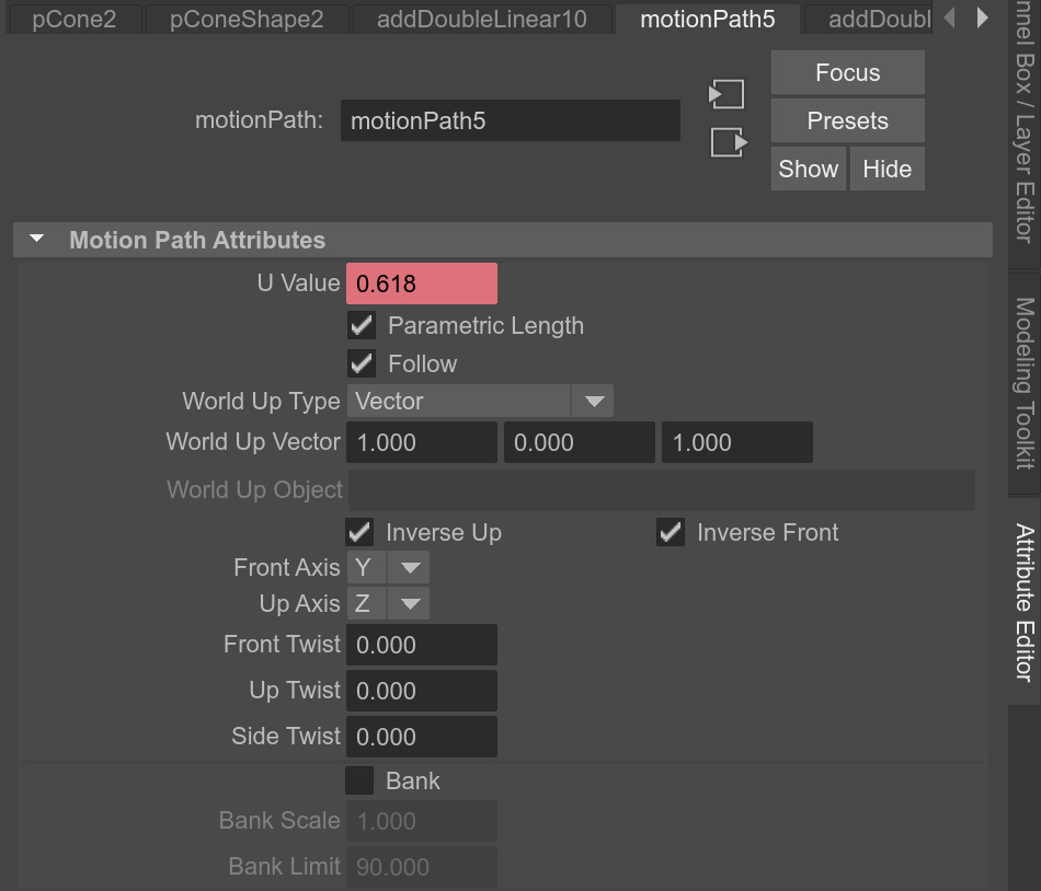 maya motion path constraint