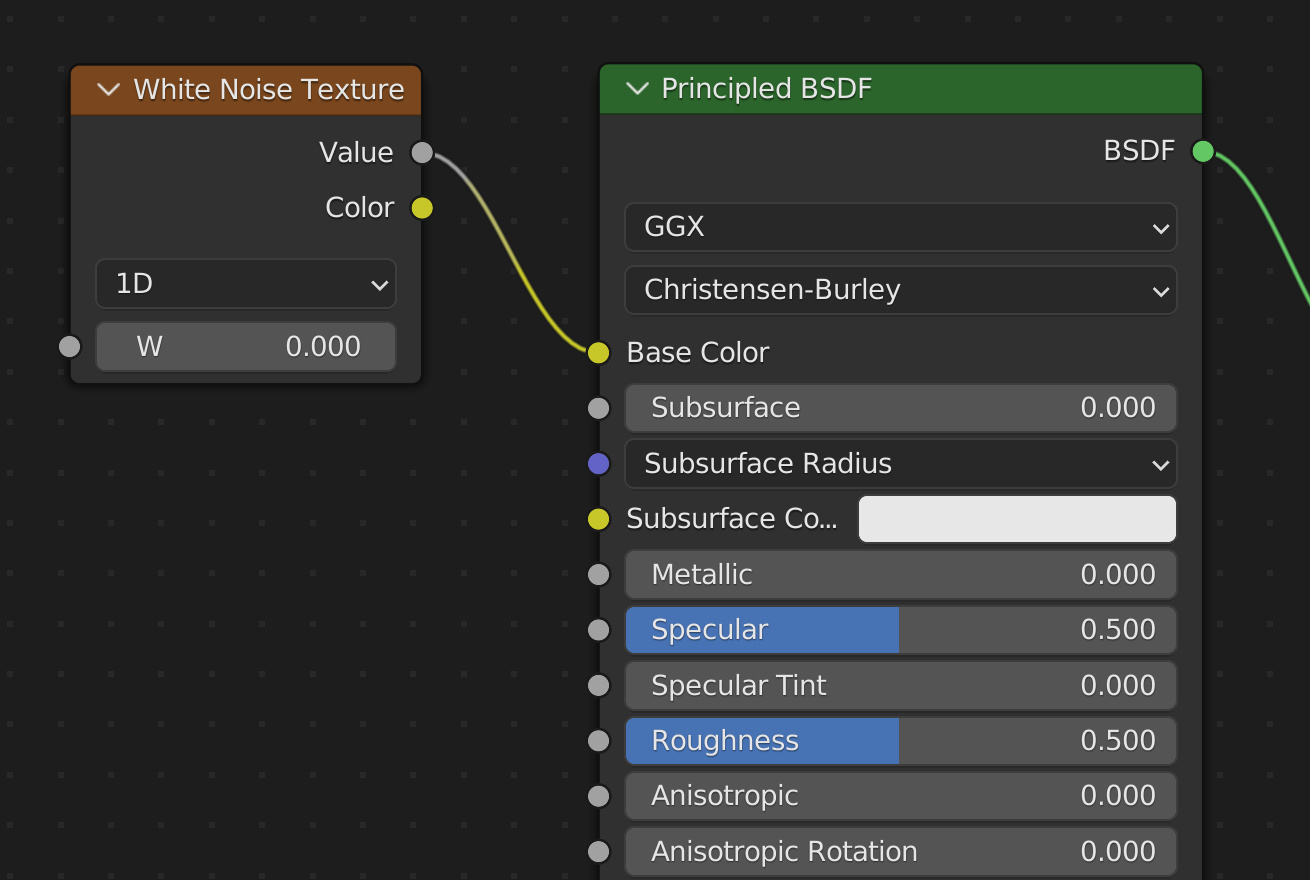 Blender's White Noise node