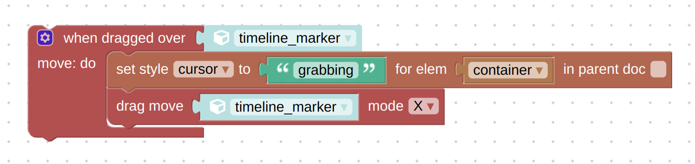 updated drag move visual block