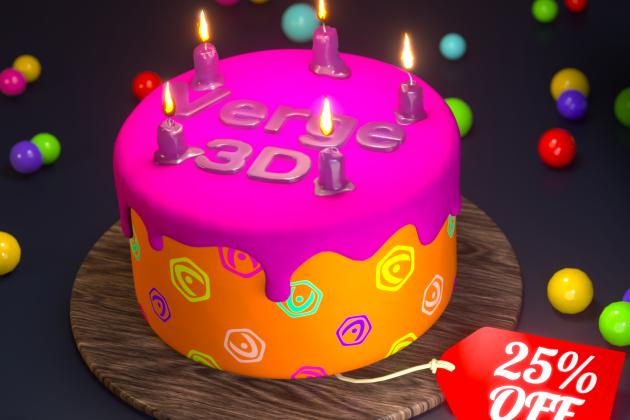 Verge3D turned 5! Black Friday 2022