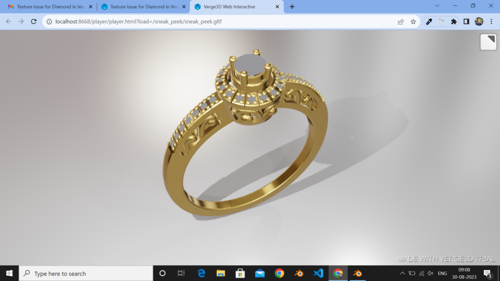 Texture Issue for Diamond in Verge3d - Soft8Soft