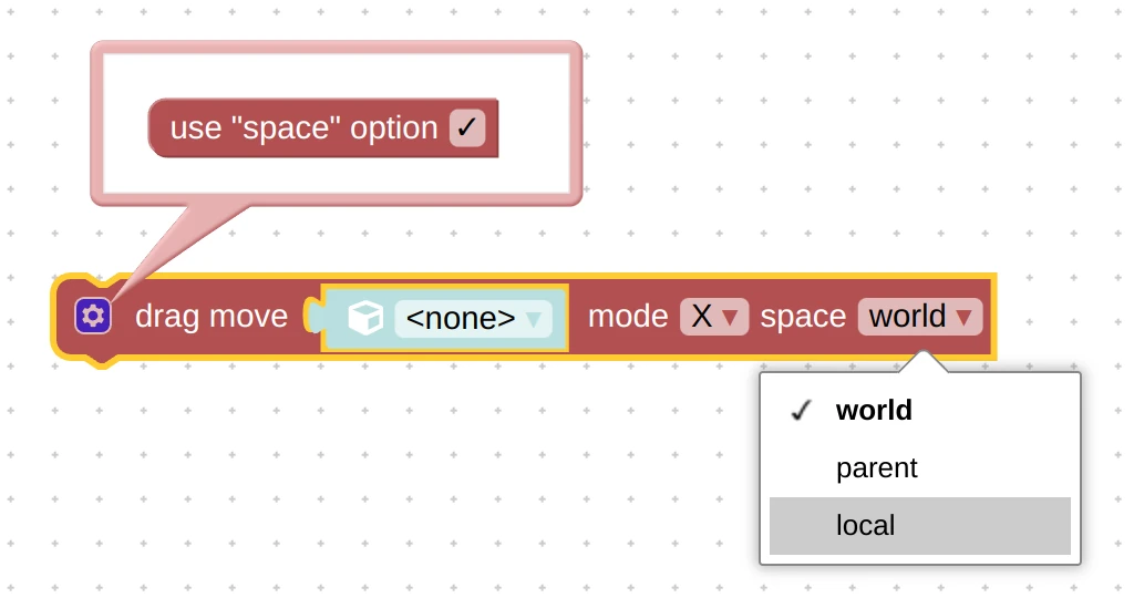 Verge3D for Blender: drag move puzzle