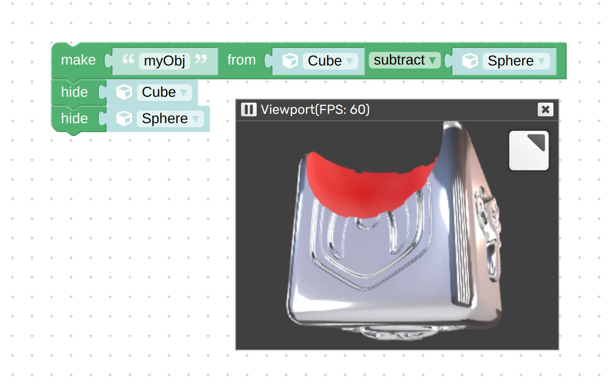 Verge3D for 3ds Max and Maya: puzzle for boolean operations