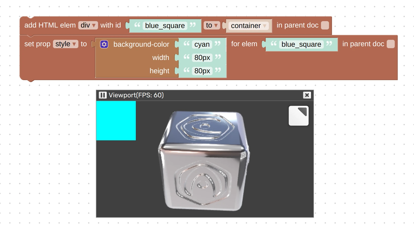 Verge3D for Blender: using CSS rules