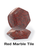 Red Marble Blender material WebGL preview
