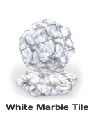 White Marble Blender material WebGL preview